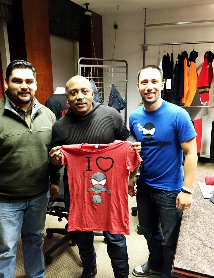 Shark Tank's Daymond John with I'm a Ninja Founder Kennedy Lefave